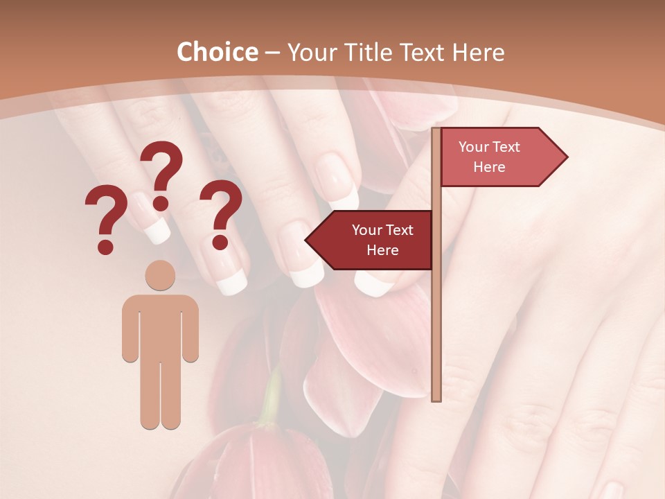 Arm Nail Floral PowerPoint Template