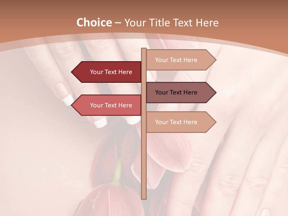 Arm Nail Floral PowerPoint Template