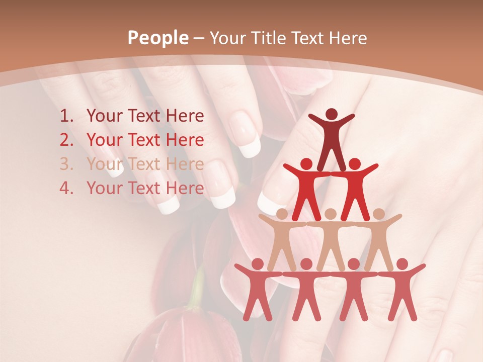 Arm Nail Floral PowerPoint Template