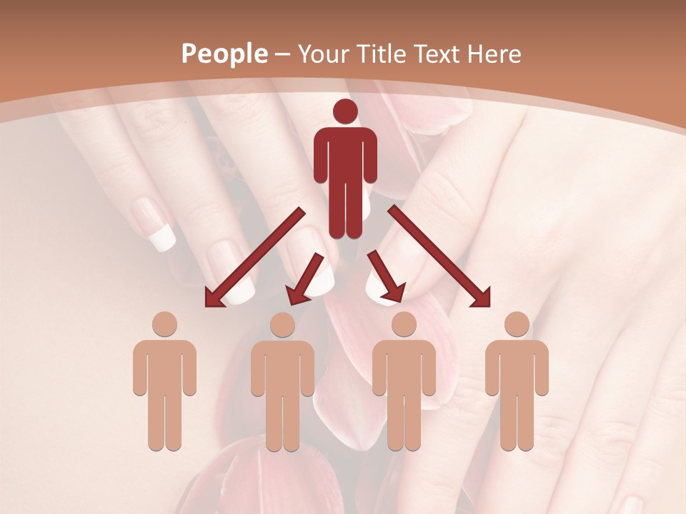 Arm Nail Floral PowerPoint Template