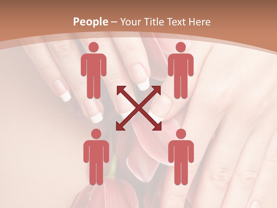 Arm Nail Floral PowerPoint Template