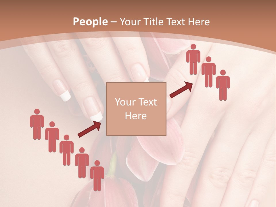 Arm Nail Floral PowerPoint Template