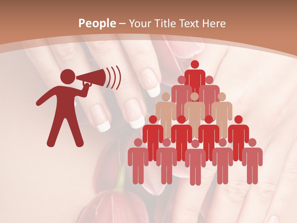 Arm Nail Floral PowerPoint Template