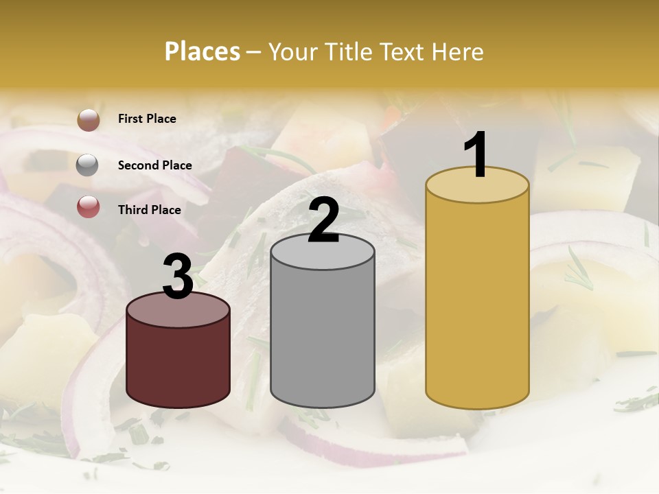 Fillet Close Up White PowerPoint Template