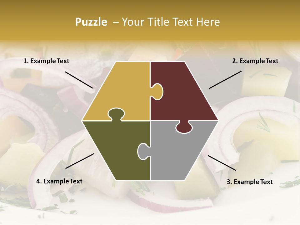 Fillet Close Up White PowerPoint Template