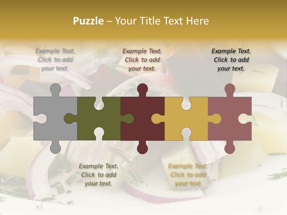 Fillet Close Up White PowerPoint Template