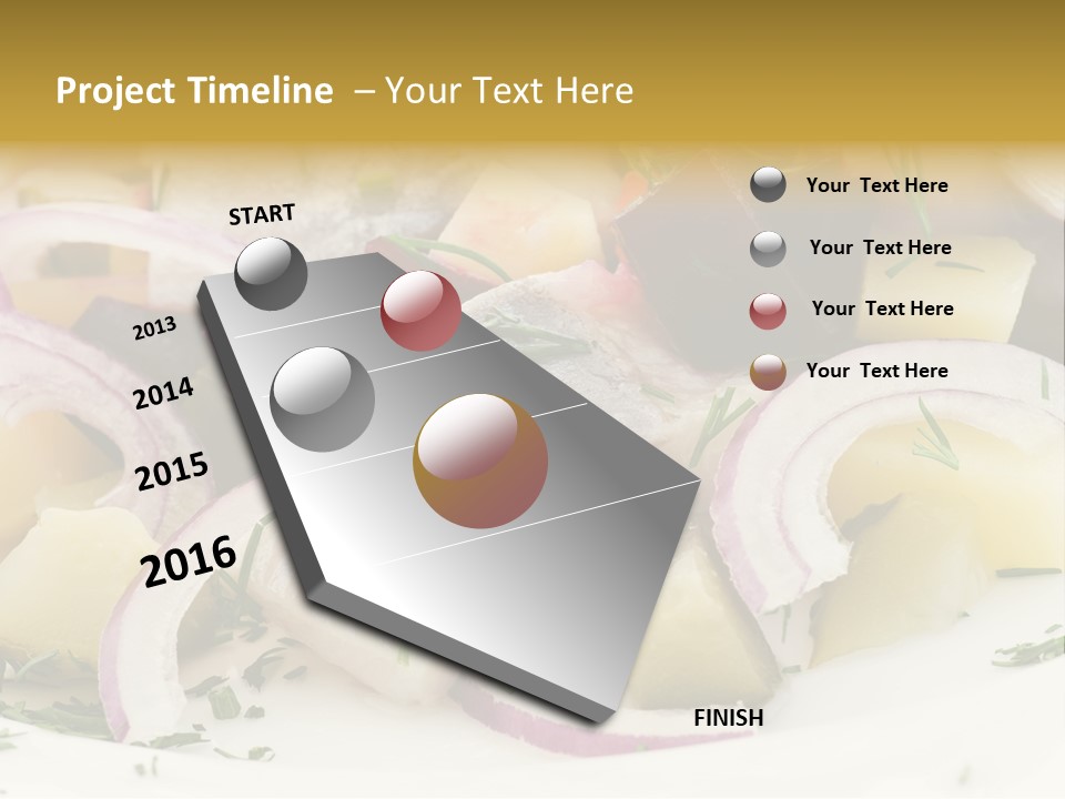Fillet Close Up White PowerPoint Template