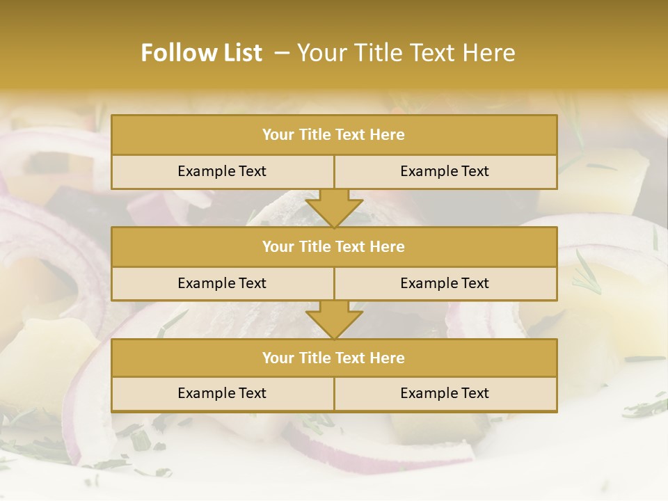 Fillet Close Up White PowerPoint Template