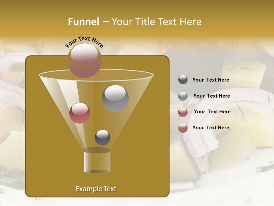 Fillet Close Up White PowerPoint Template