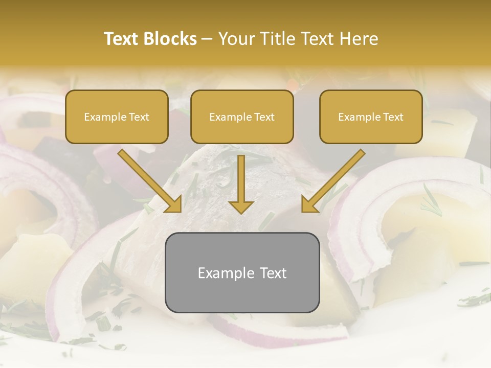 Fillet Close Up White PowerPoint Template