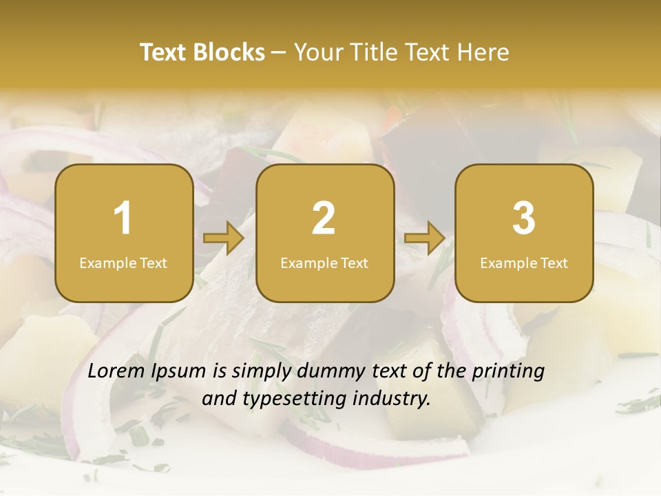 Fillet Close Up White PowerPoint Template