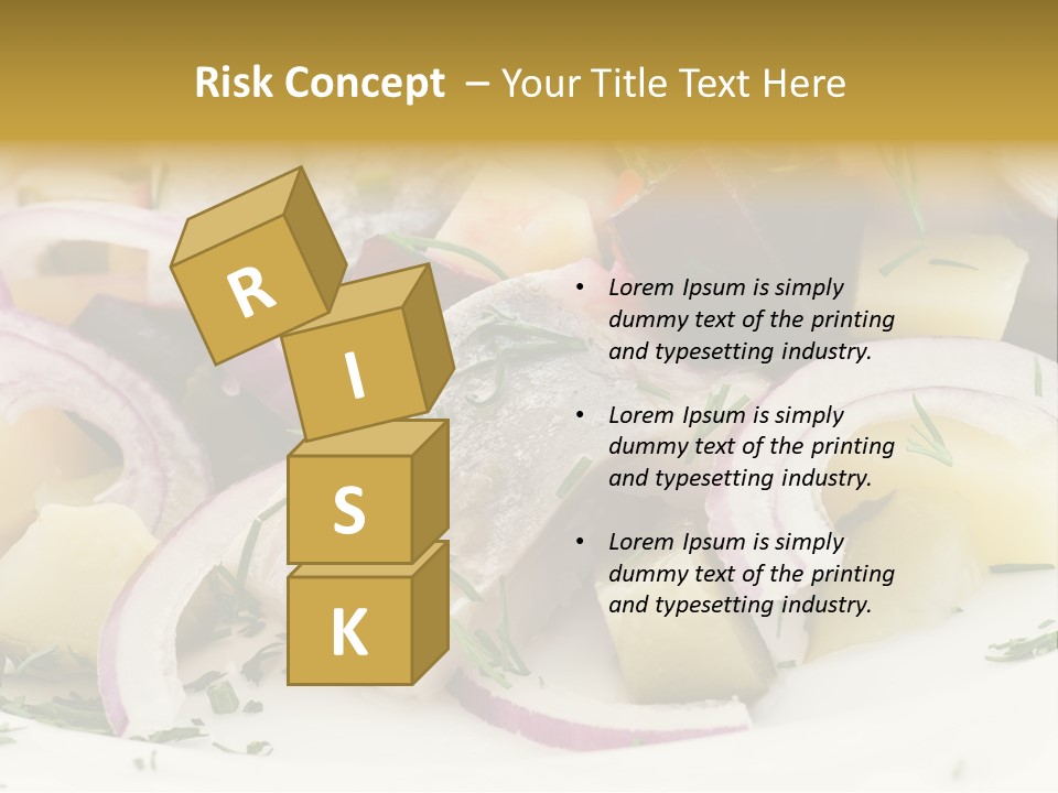 Fillet Close Up White PowerPoint Template