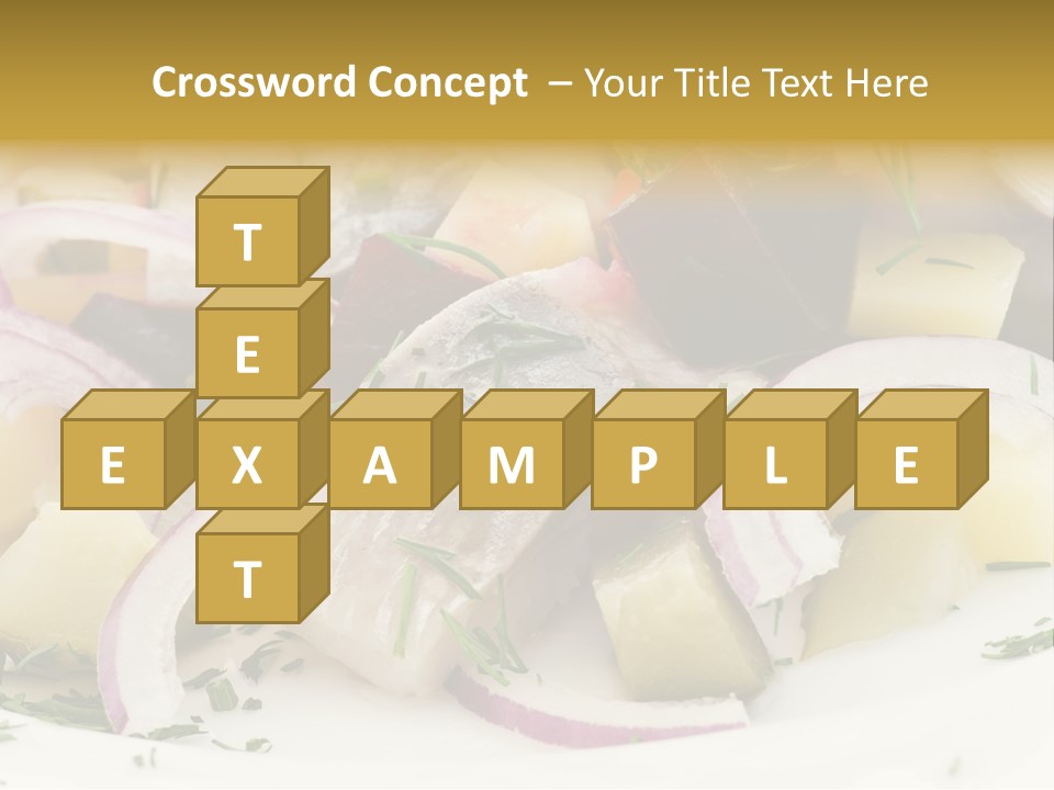 Fillet Close Up White PowerPoint Template