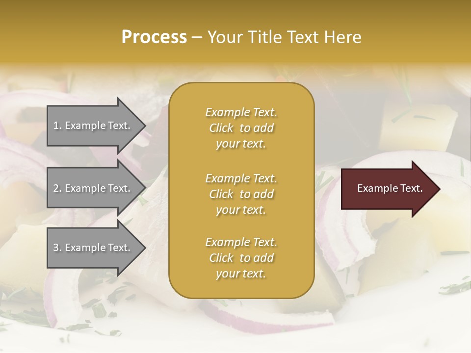 Fillet Close Up White PowerPoint Template