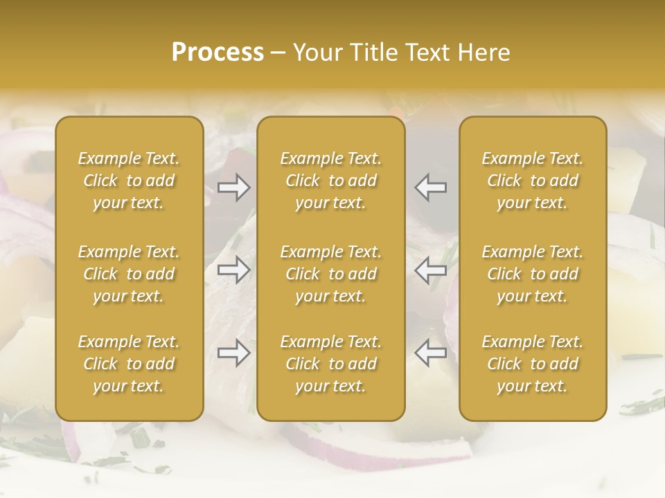 Fillet Close Up White PowerPoint Template