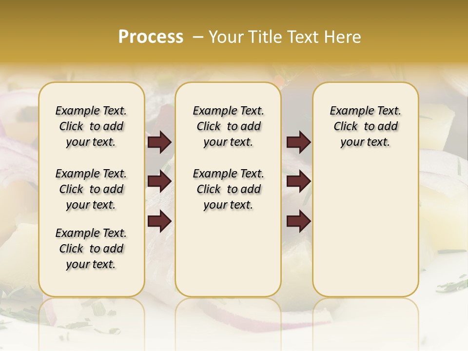 Fillet Close Up White PowerPoint Template
