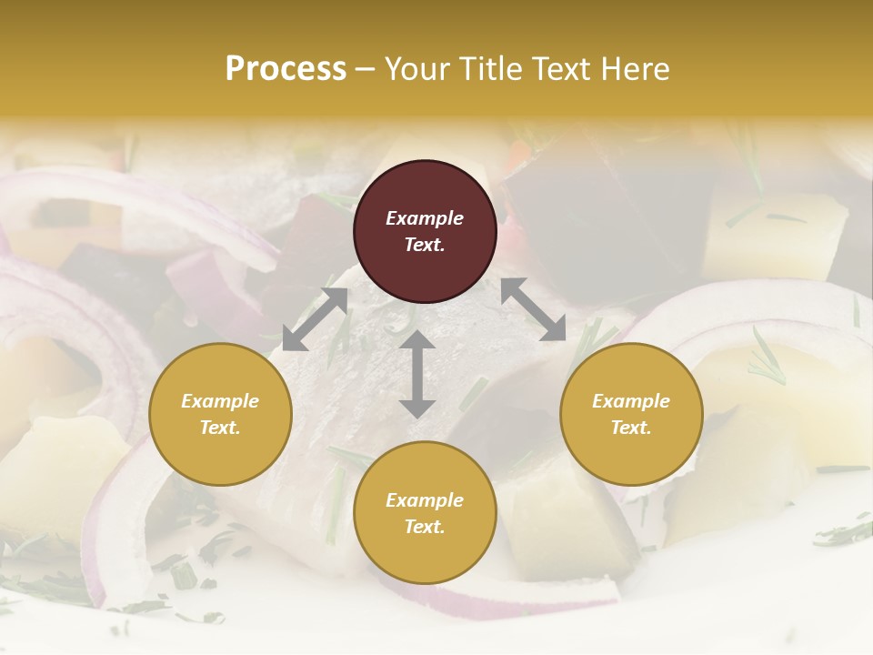 Fillet Close Up White PowerPoint Template