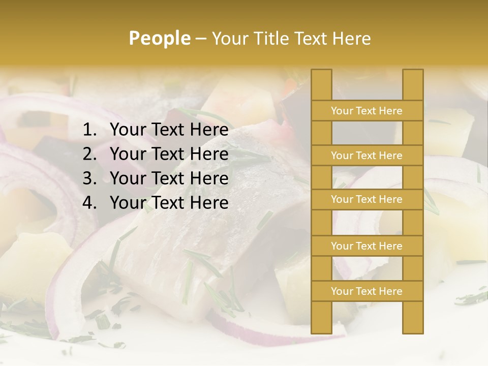 Fillet Close Up White PowerPoint Template