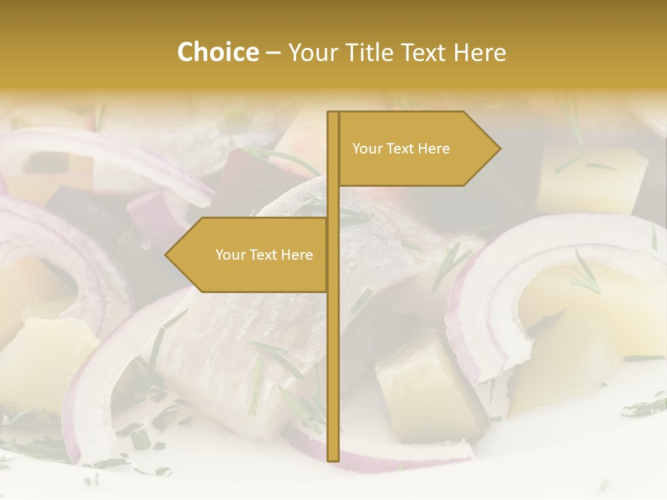 Fillet Close Up White PowerPoint Template