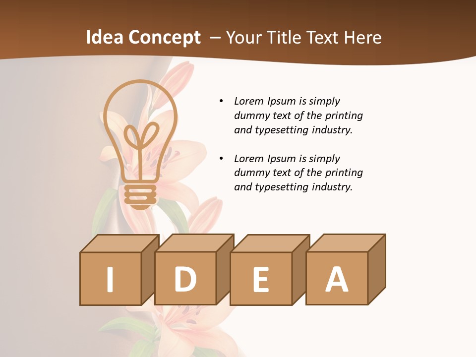 Wellness Bloom Woman PowerPoint Template