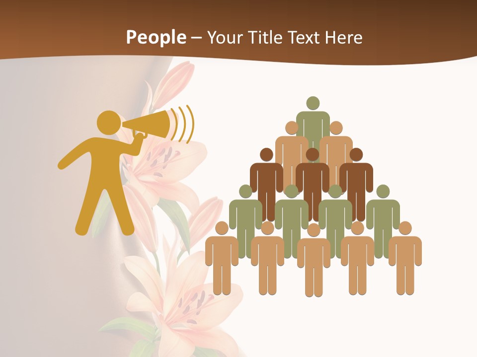 Wellness Bloom Woman PowerPoint Template