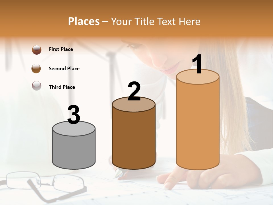 Standard Girl Windmill PowerPoint Template