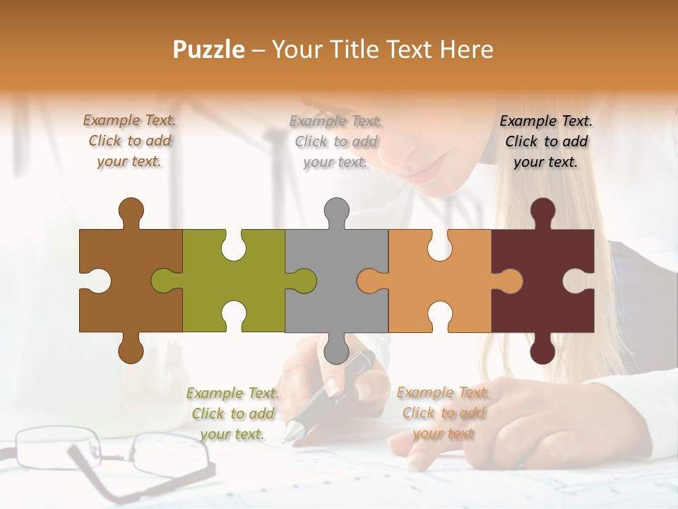 Standard Girl Windmill PowerPoint Template