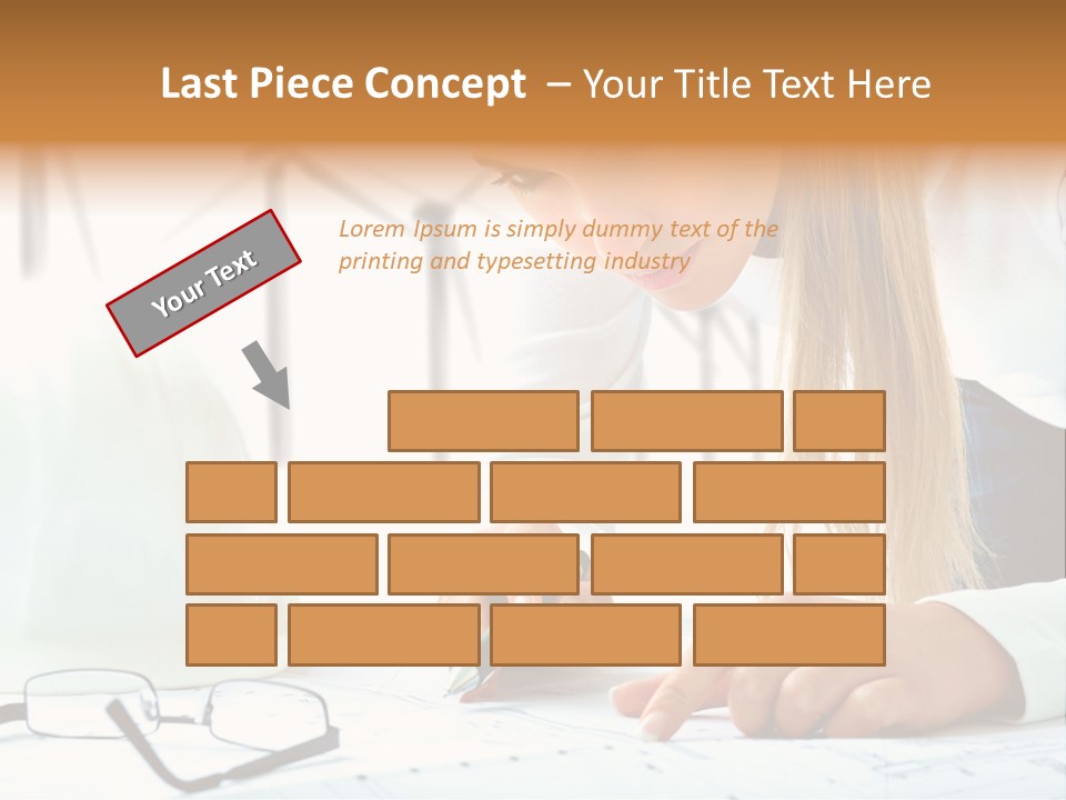 Standard Girl Windmill PowerPoint Template