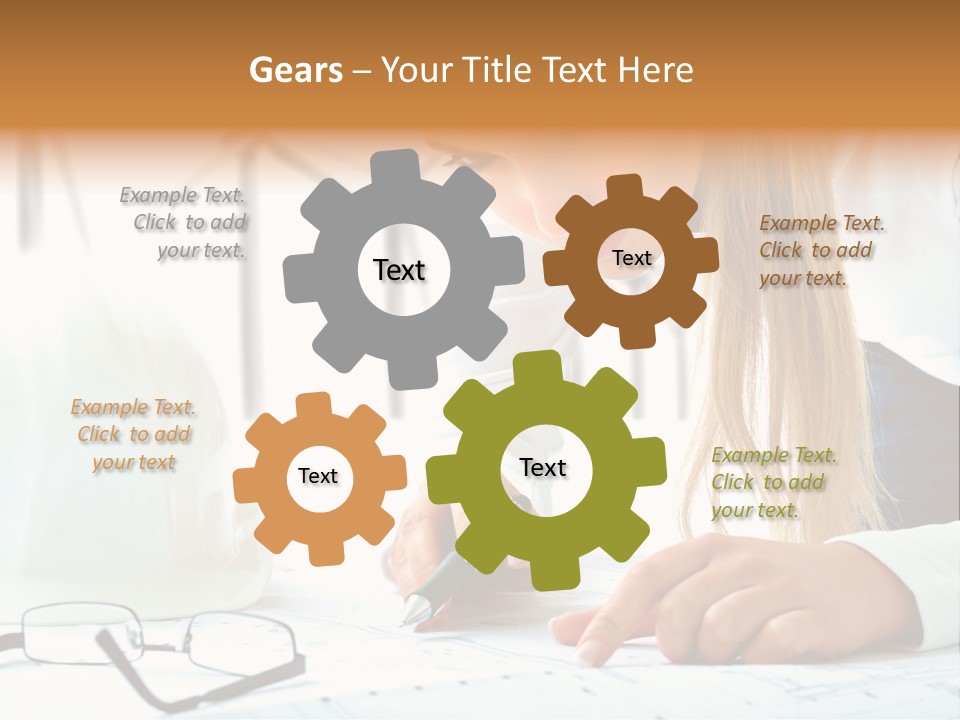 Standard Girl Windmill PowerPoint Template