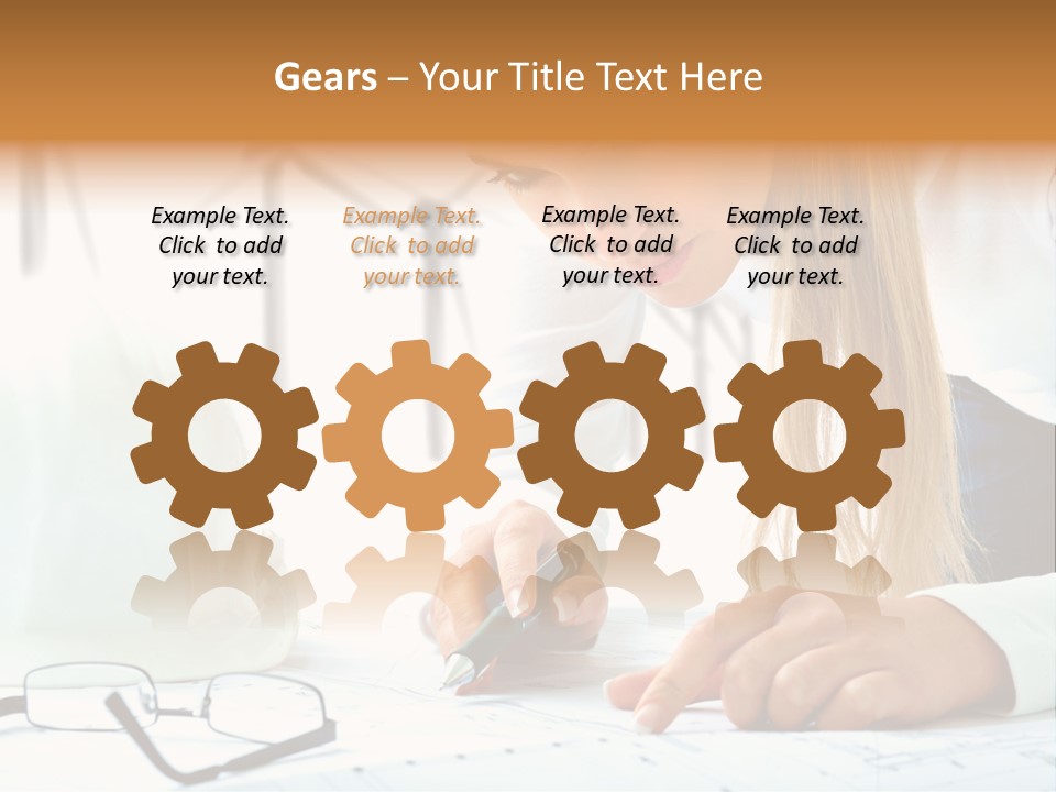 Standard Girl Windmill PowerPoint Template