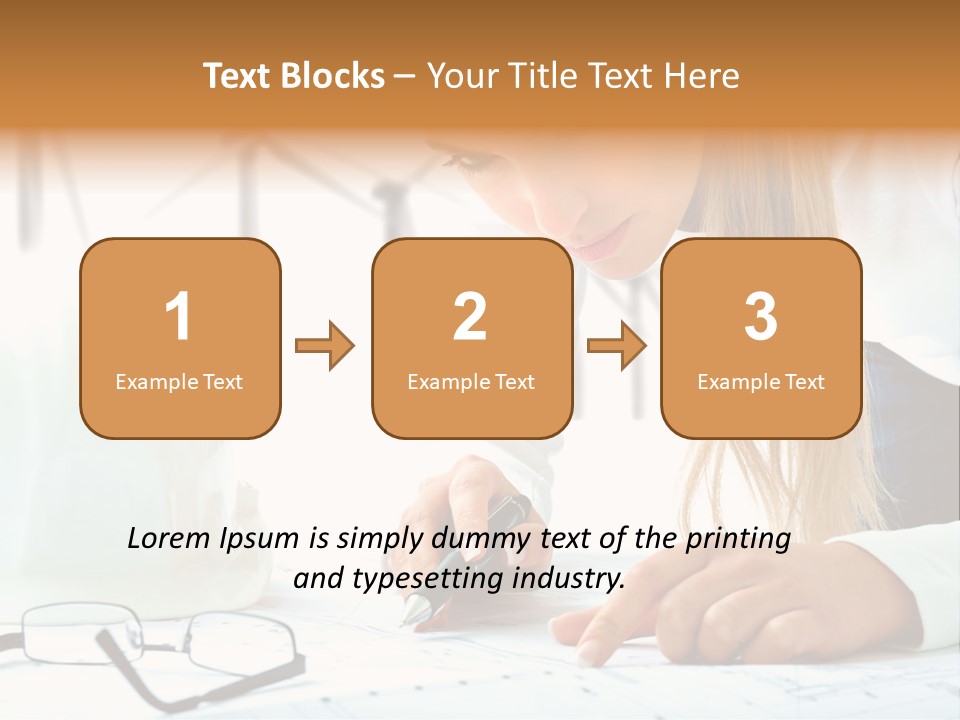 Standard Girl Windmill PowerPoint Template