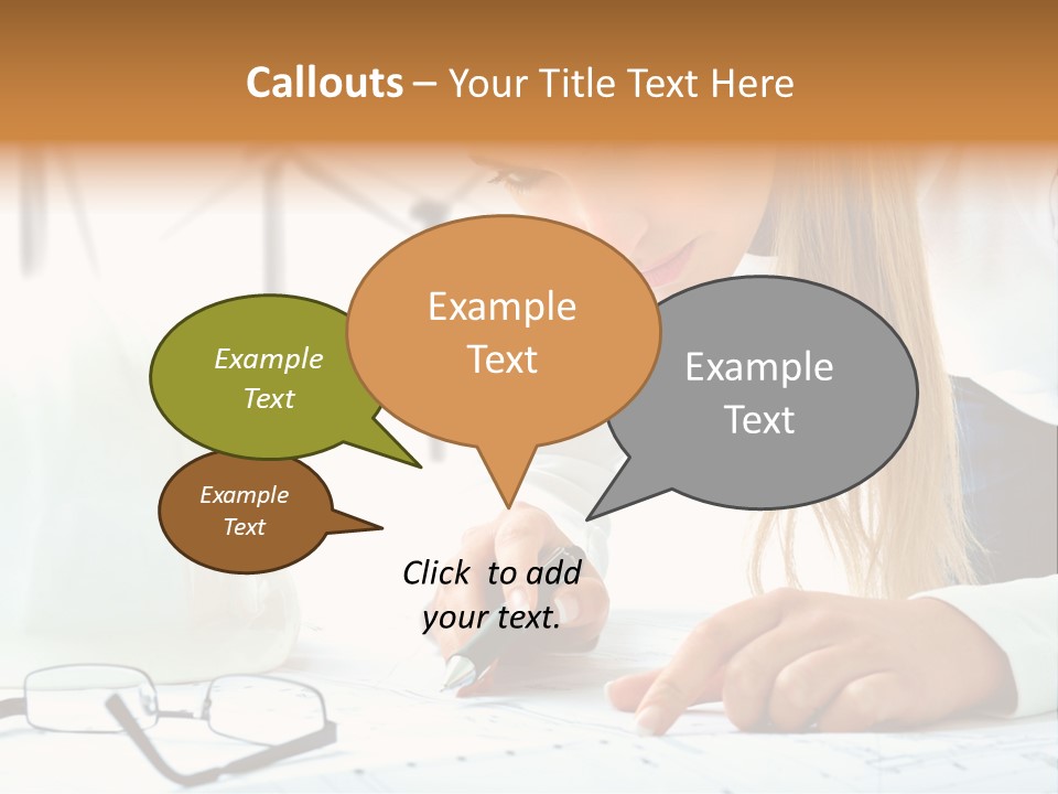 Standard Girl Windmill PowerPoint Template