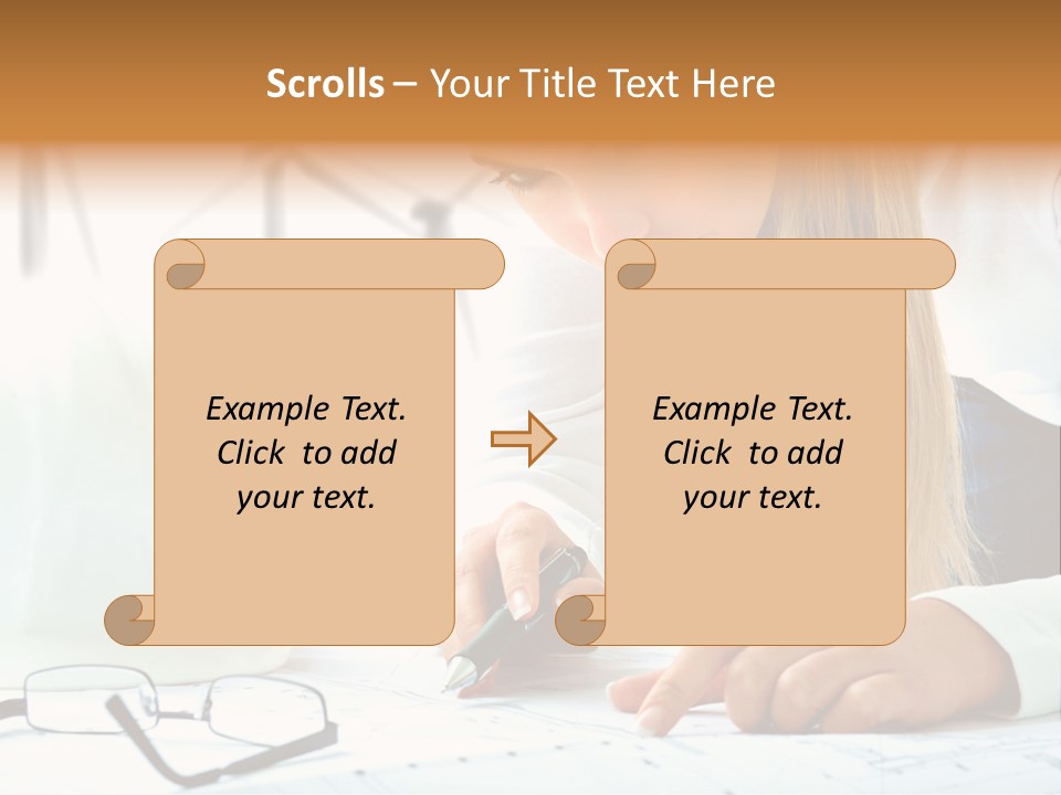 Standard Girl Windmill PowerPoint Template