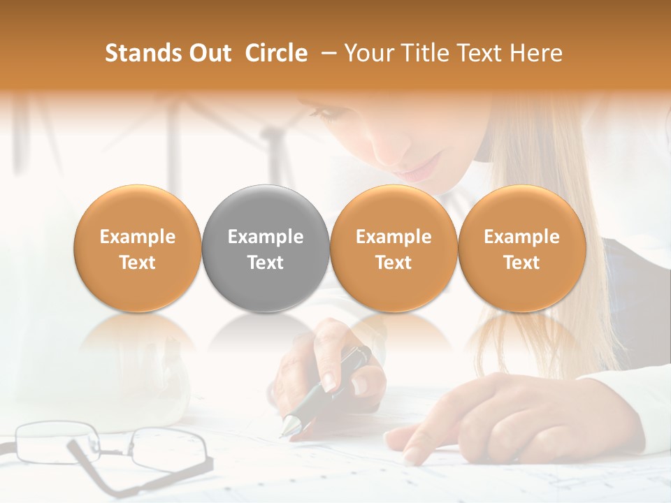 Standard Girl Windmill PowerPoint Template