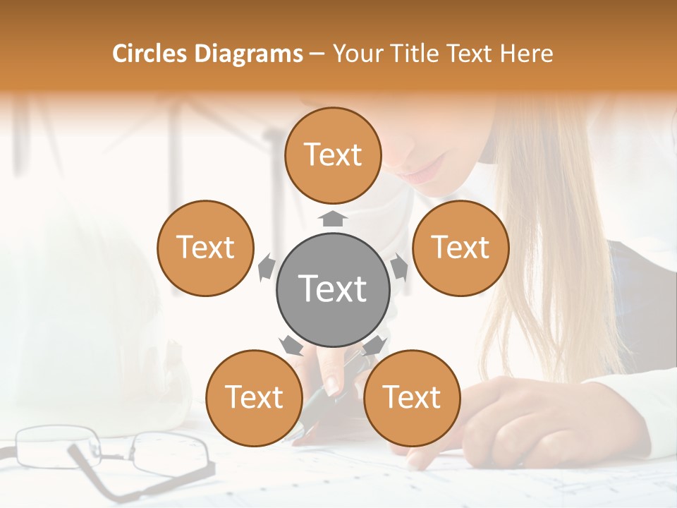 Standard Girl Windmill PowerPoint Template