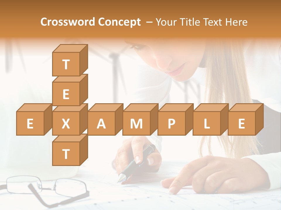 Standard Girl Windmill PowerPoint Template