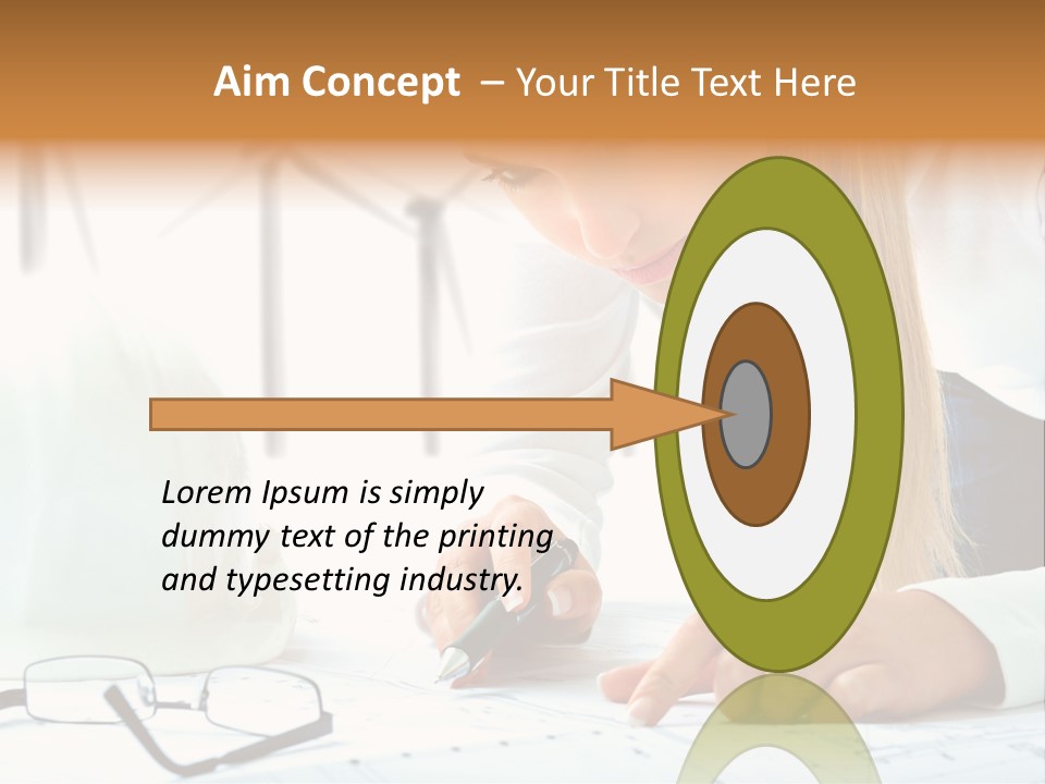 Standard Girl Windmill PowerPoint Template