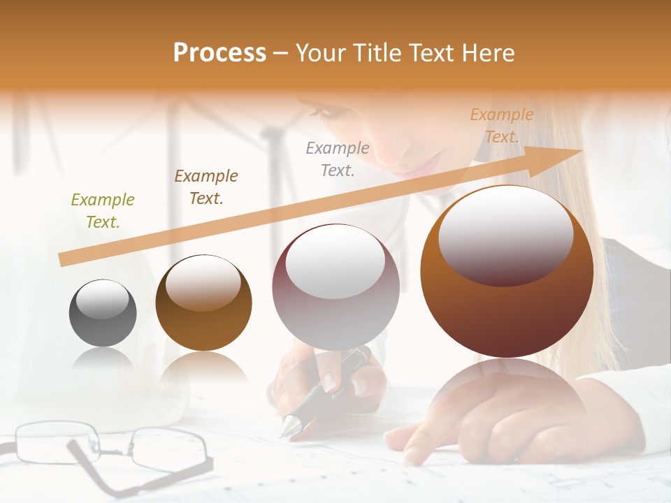 Standard Girl Windmill PowerPoint Template