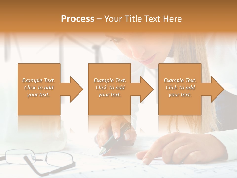 Standard Girl Windmill PowerPoint Template