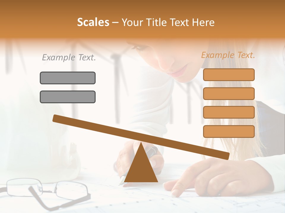 Standard Girl Windmill PowerPoint Template