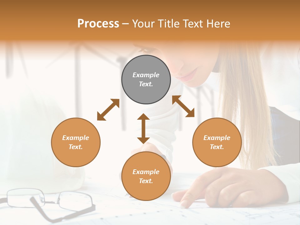 Standard Girl Windmill PowerPoint Template