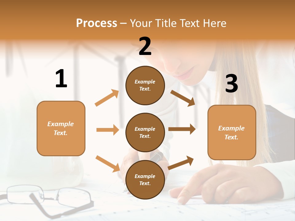 Standard Girl Windmill PowerPoint Template