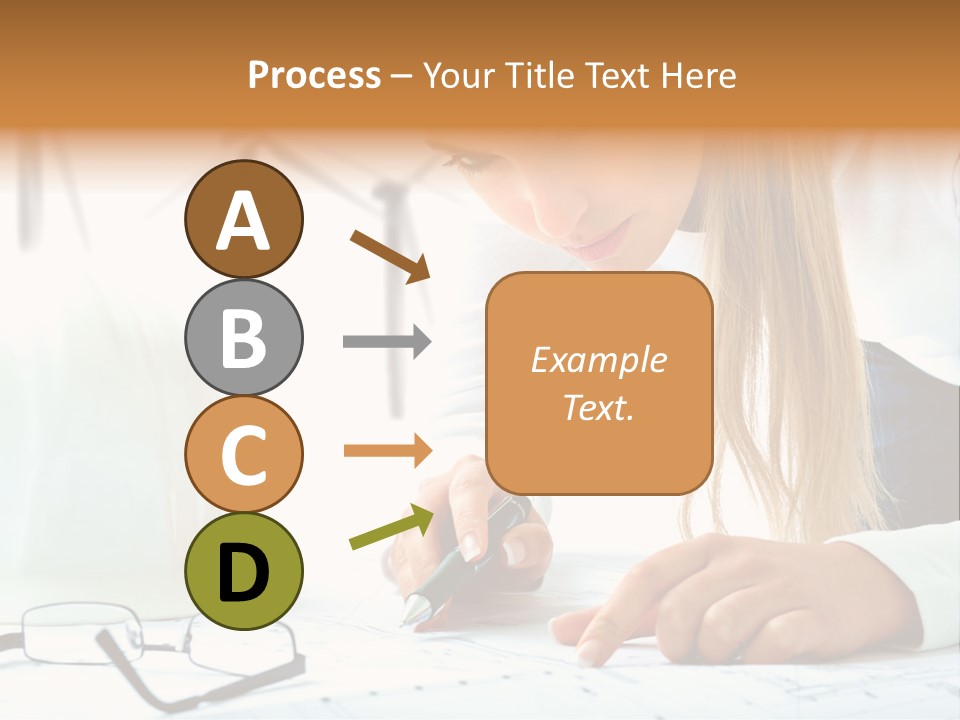 Standard Girl Windmill PowerPoint Template