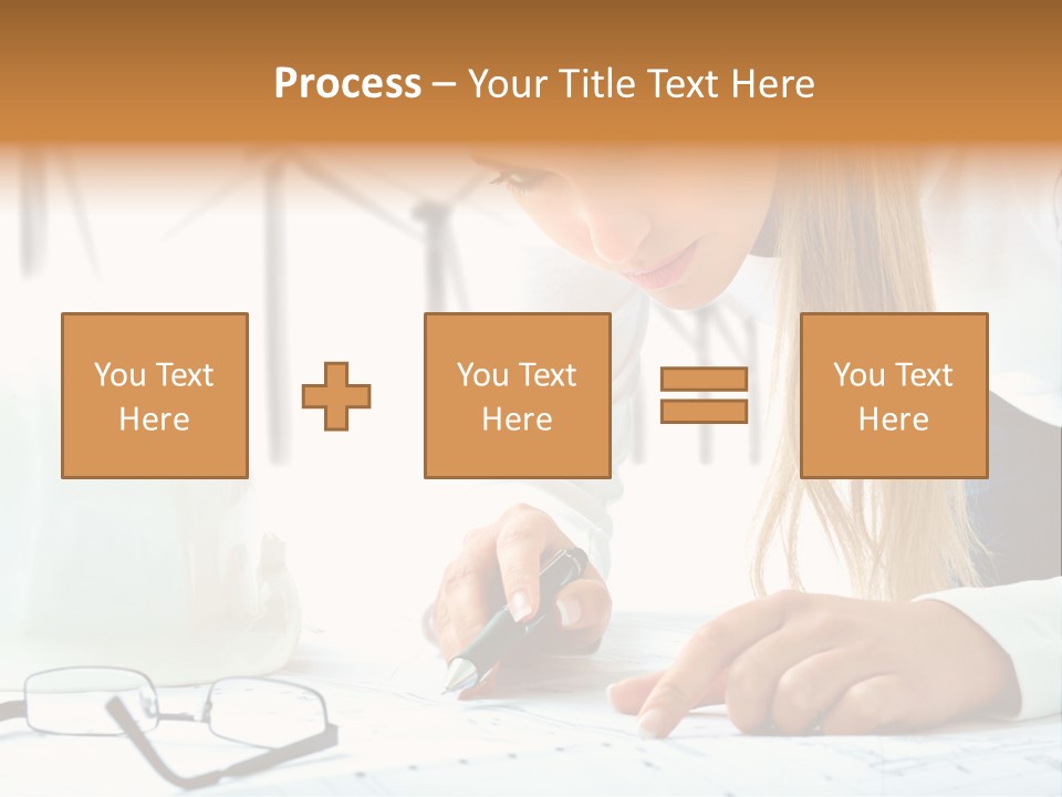 Standard Girl Windmill PowerPoint Template