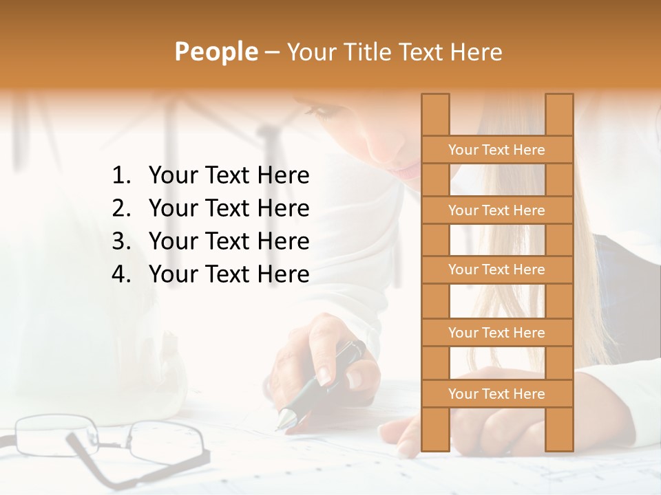 Standard Girl Windmill PowerPoint Template