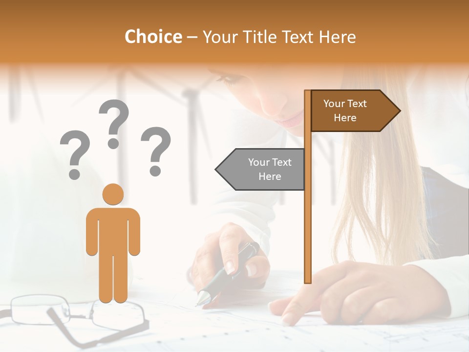 Standard Girl Windmill PowerPoint Template