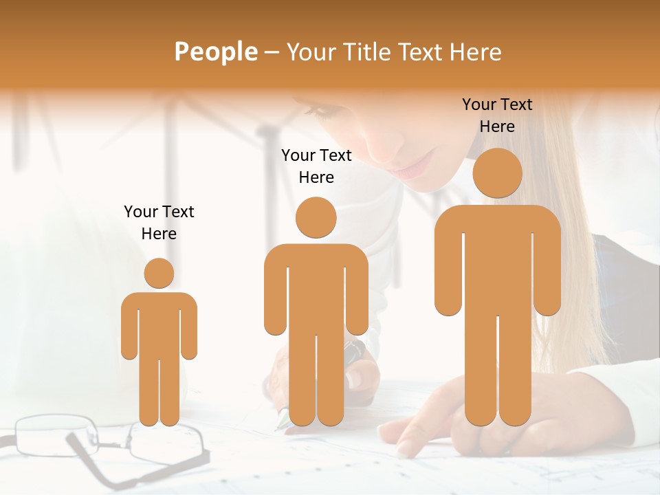 Standard Girl Windmill PowerPoint Template