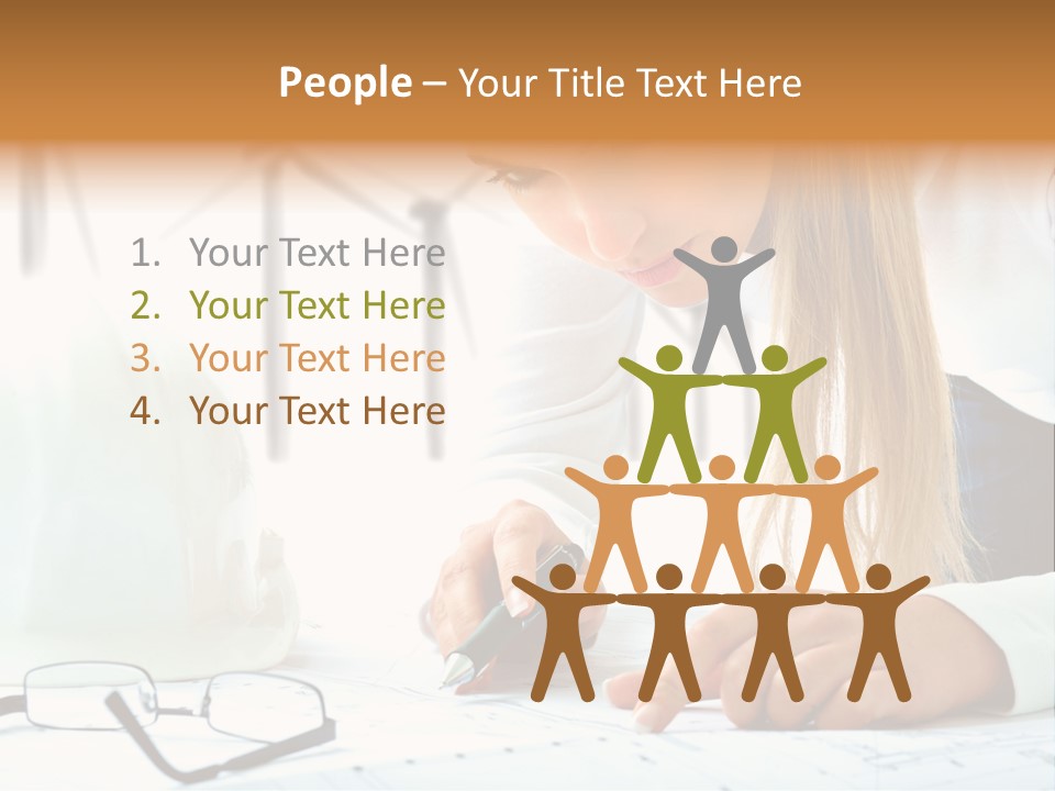 Standard Girl Windmill PowerPoint Template