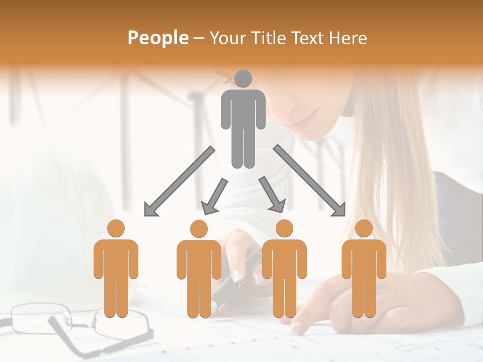 Standard Girl Windmill PowerPoint Template