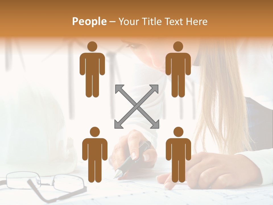 Standard Girl Windmill PowerPoint Template